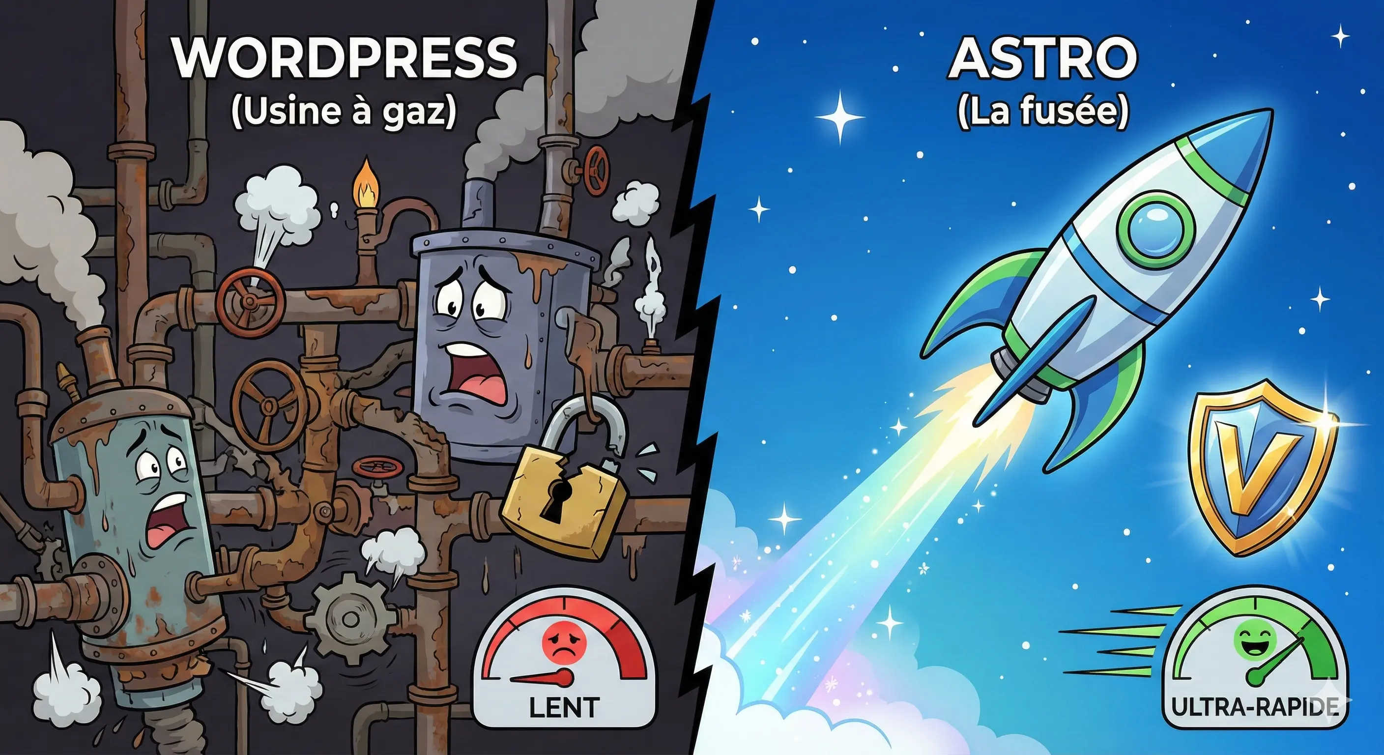 Création de site web à Valenciennes : pourquoi on a abandonné WordPress pour Astro